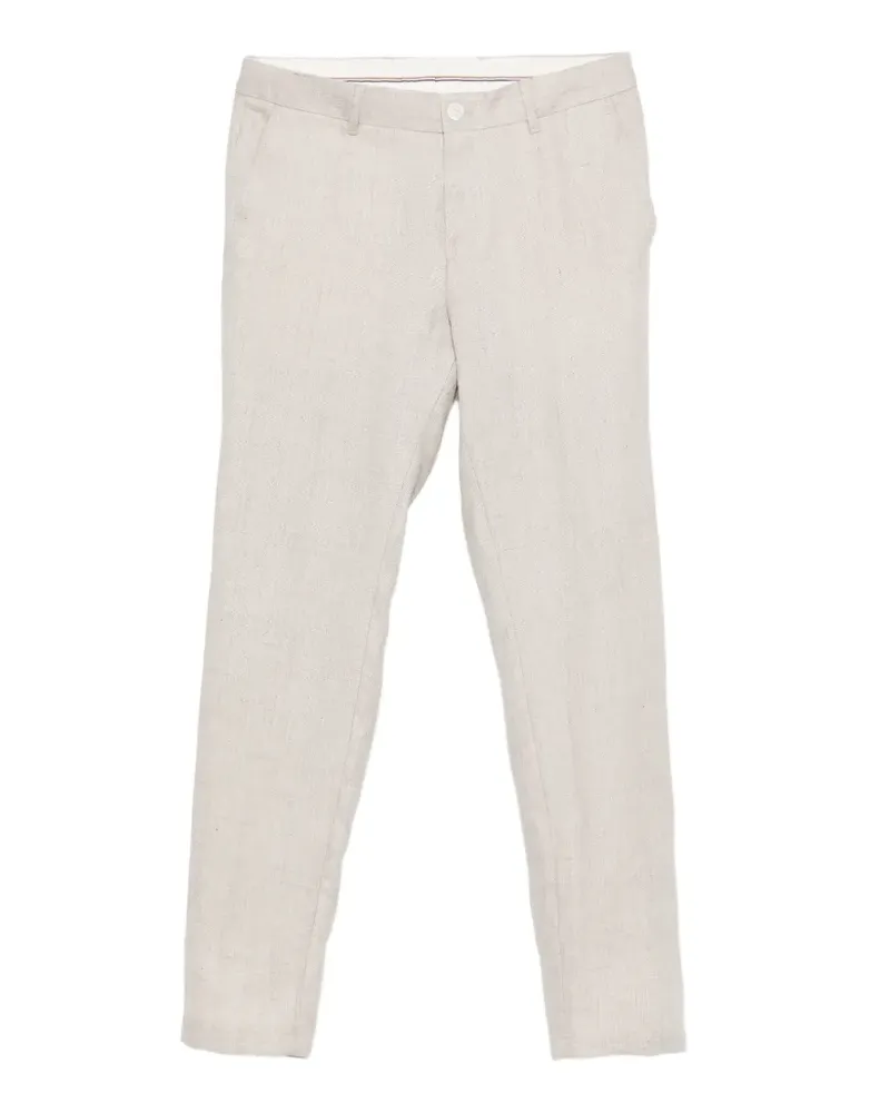 HUGO BOSS belt-loops trousers - Grau Grau