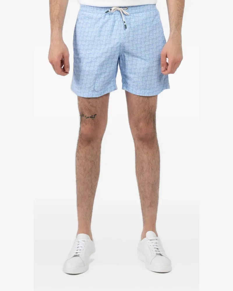 Hartford Shorts mit grafischem Print - Blau Blau