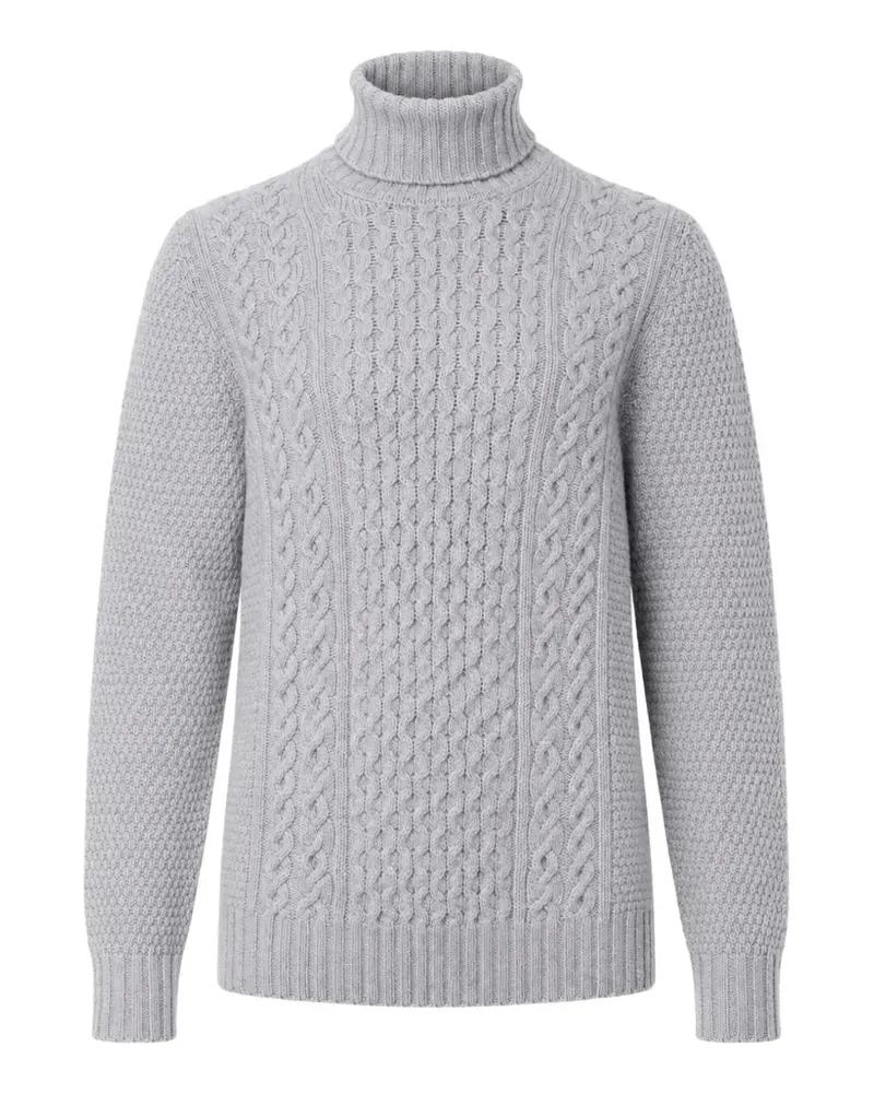 Drumohr  cable-knit roll-neck sweater - Grau Grau