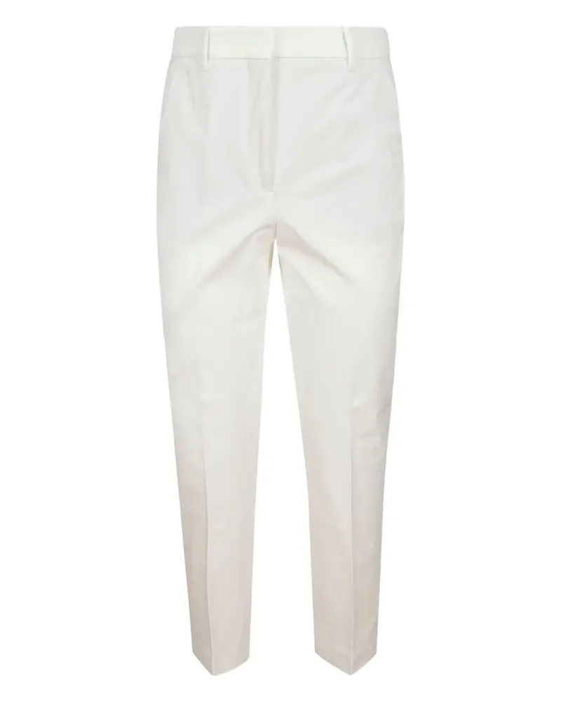 Incotex Cropped-Hose mit geradem Bein - Weiß Weiß