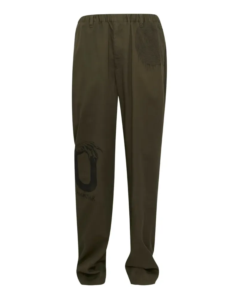 Undercover Hose mit grafischem Print - Grün Grün