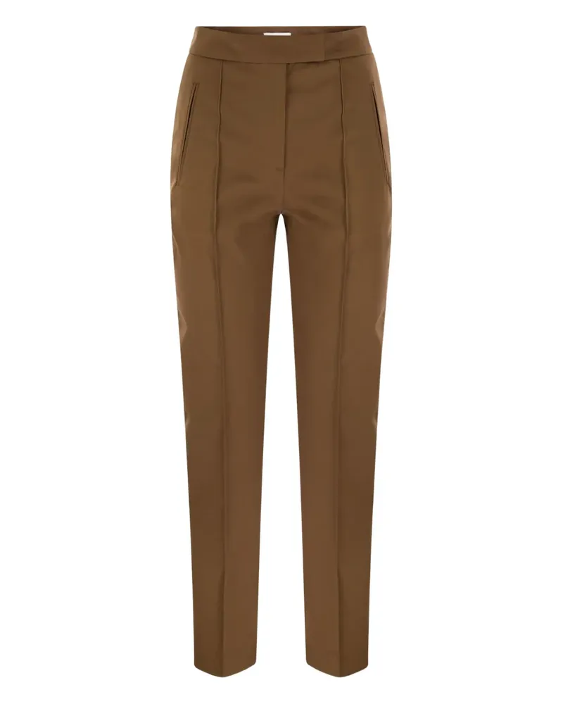 PT TORINO Frida Hose mit Bundfalten - Braun Braun