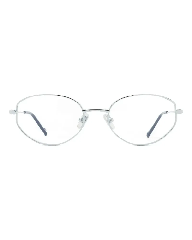 Eyepetizer Brille mit ovalem Gestell - Silber Silber