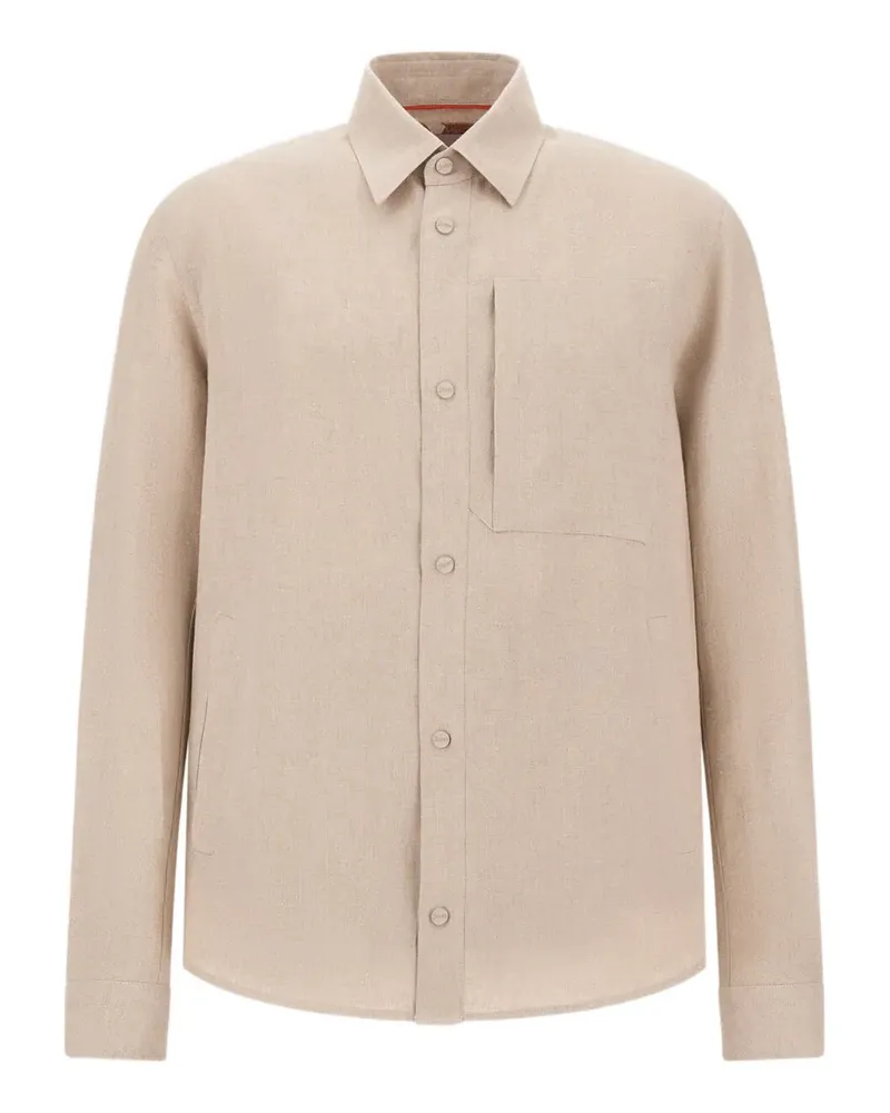 Herno Ausgeblichene Resort Hemdjacke - Nude Nude