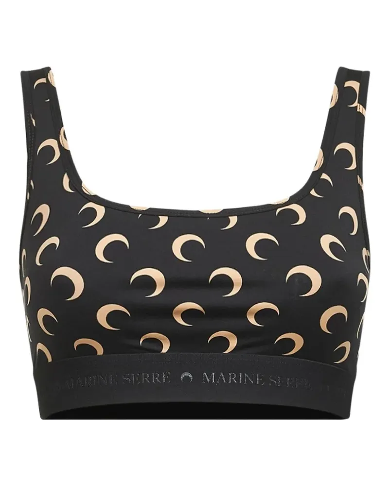 Marine Serre Moon top - Schwarz Schwarz