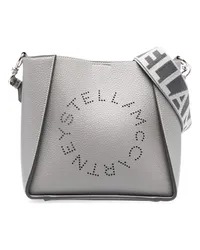 Stella McCartney Schultertasche mit Stella-Logo Grau