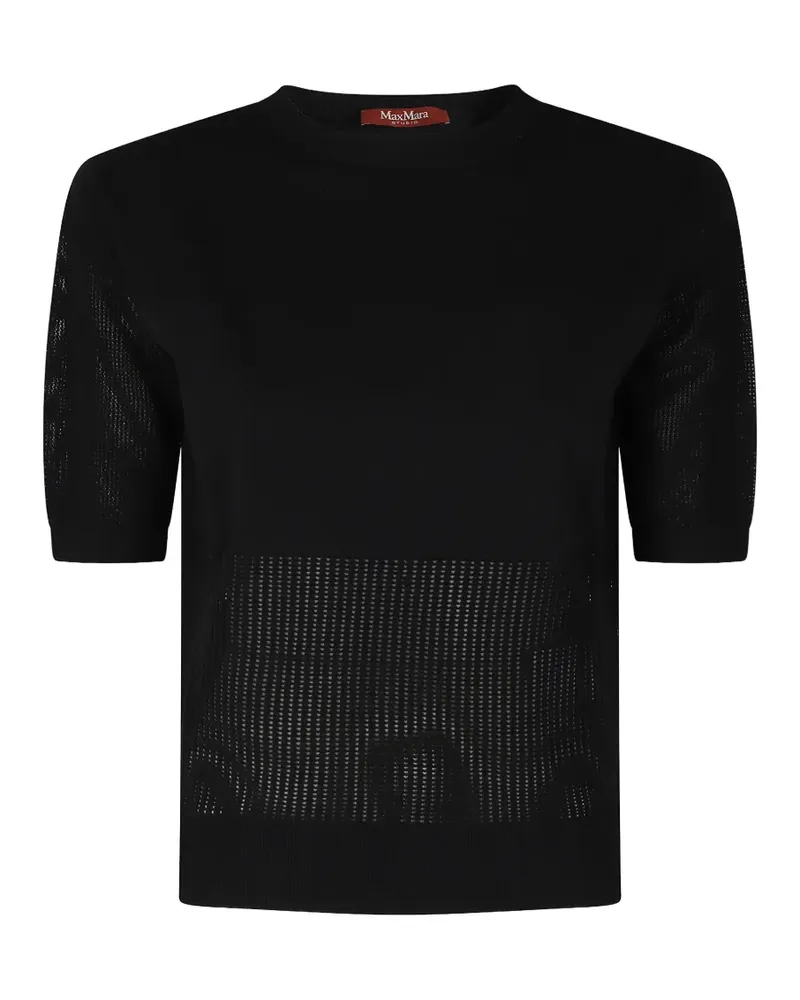 Max Mara crew-neck T-shirt - Schwarz Schwarz