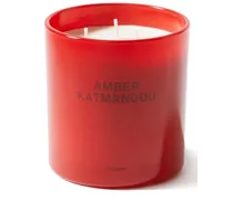 Mittelgroße Amber Katmandou Duftkerze - Rot