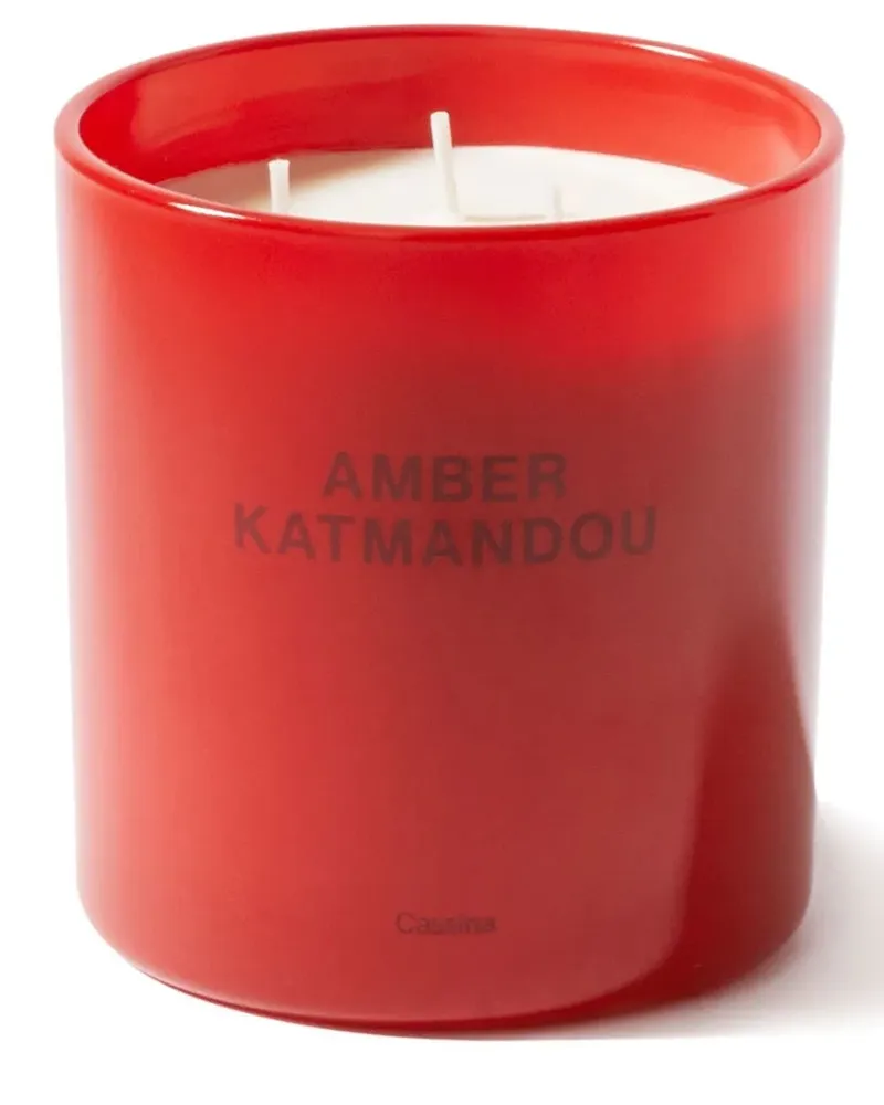 Cassina Mittelgroße Amber Katmandou Duftkerze - Rot Rot