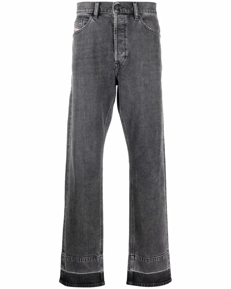 Diesel Gerade D-Macs Jeans - Schwarz Schwarz
