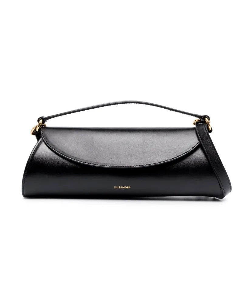 Jil Sander Kleine Cannolo Schultertasche - Schwarz Schwarz