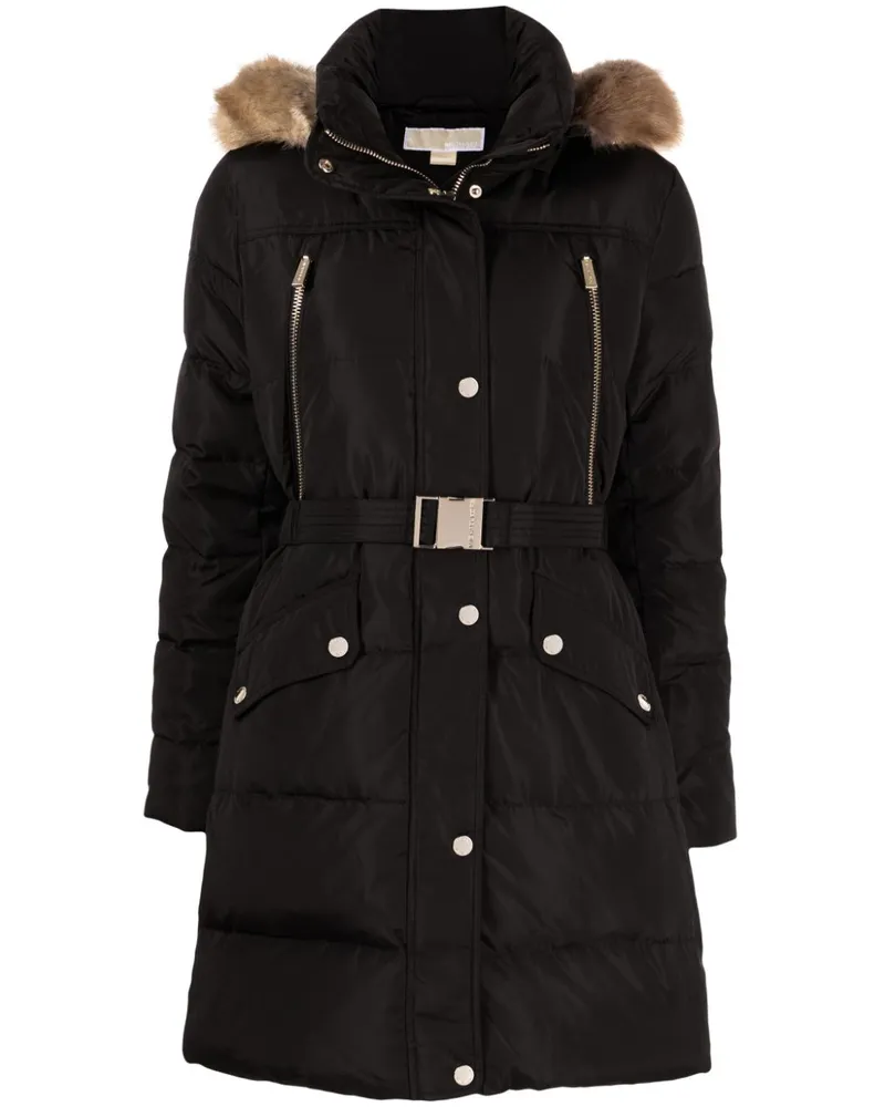 Michael Kors Steppmantel mit Gürtel - Schwarz Schwarz