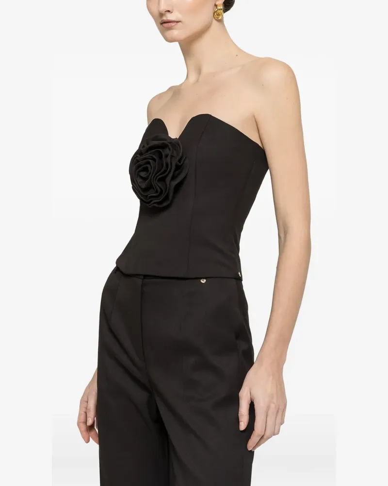 NISSA Oberteil mit Applikationen - Schwarz Schwarz