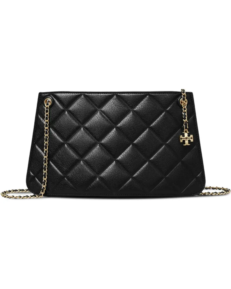 Tory Burch Gesteppte Fleming Schultertasche - Schwarz Schwarz