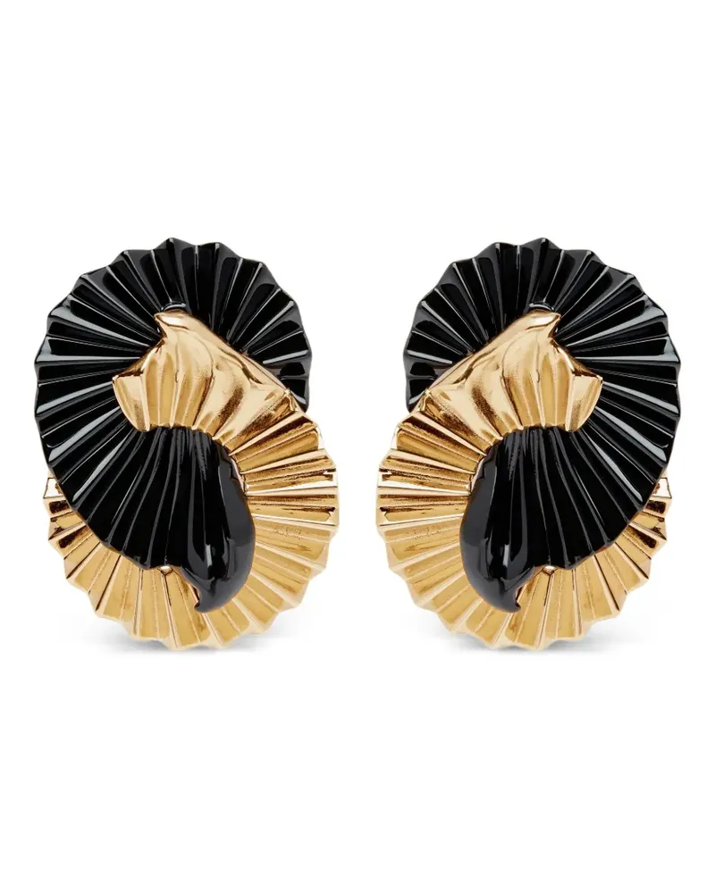 Nina Ricci Fluid Wings Ohrringe mit Falten - Gold Gold