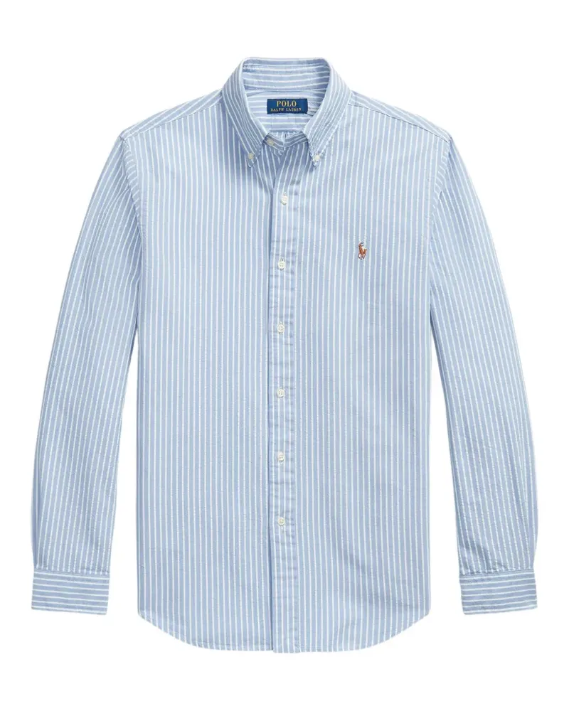 Ralph Lauren Custom Fit striped Oxford shirt - Blau Blau