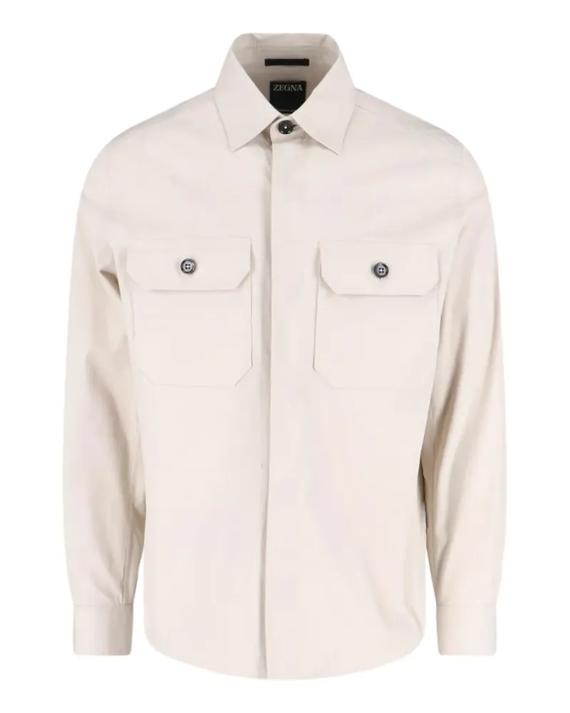 Ermenegildo Zegna pocket shirt - Nude Nude