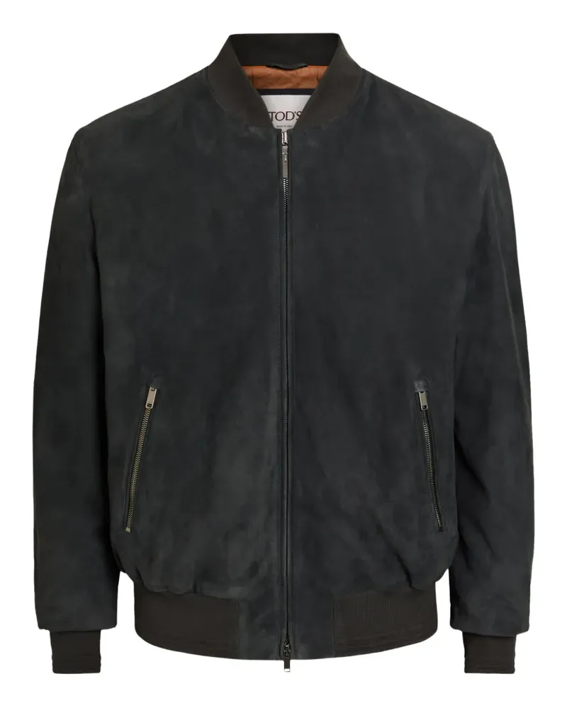 TOD'S Brera suede bomber jacket - Grau Grau