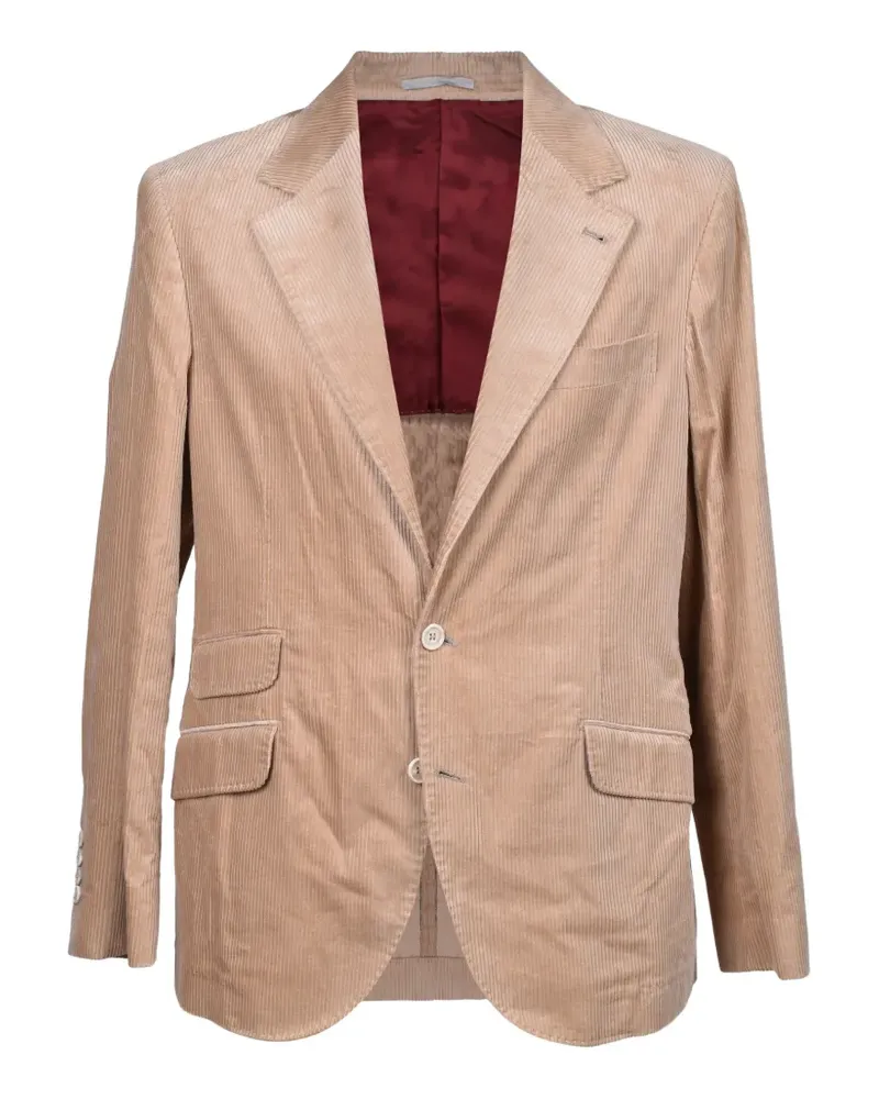 Brunello Cucinelli corduroy blazer - Nude Nude