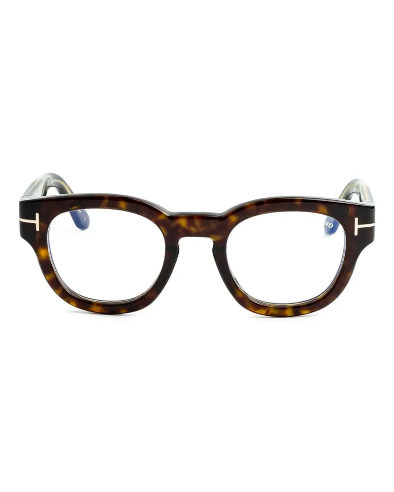 Tom Ford Brille mit eckigem Gestell - Braun Braun