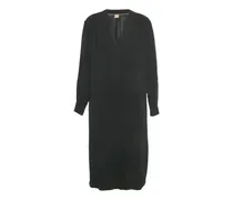 Minikleid aus Krepp - Schwarz