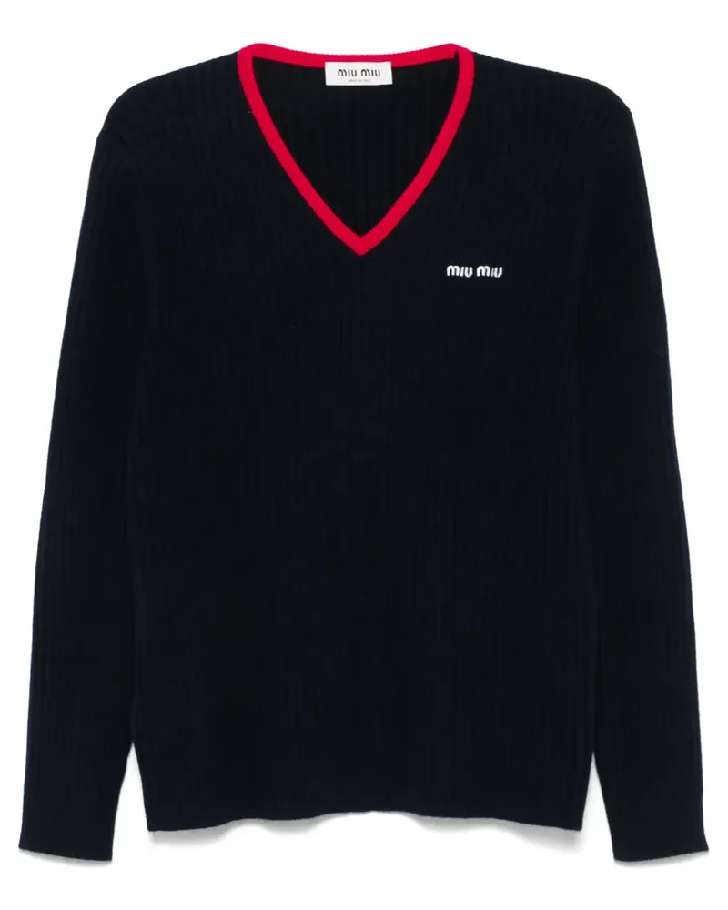 Miu Miu Pullover aus Kaschmir - Blau Blau