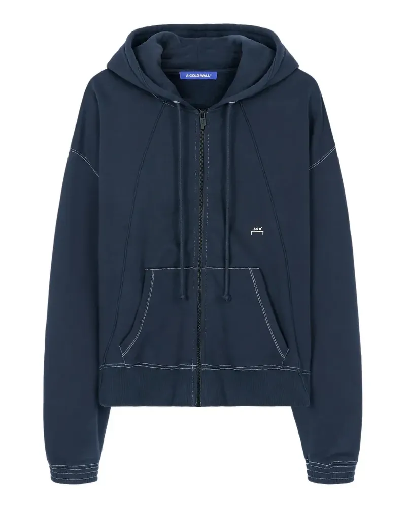 ACW* contrast-stitch hoodie - Blau Blau