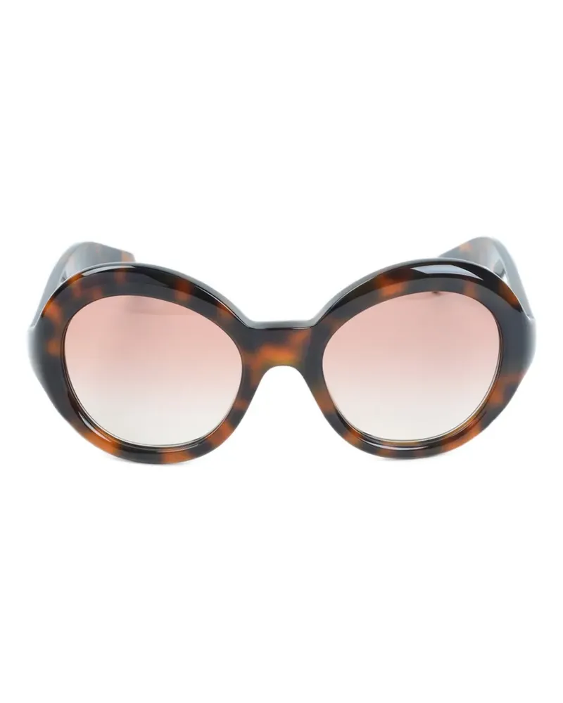 Prada tortoiseshell-effect round-frame sunglasses - Braun Braun