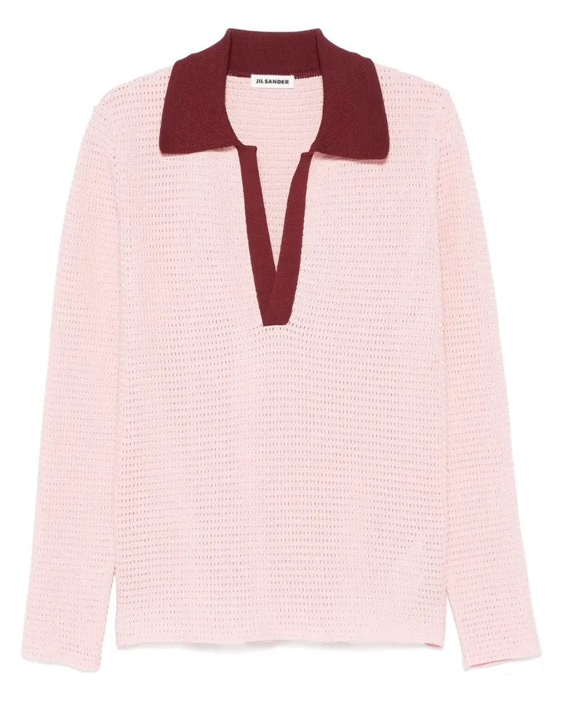 Jil Sander Gestricktes Poloshirt - Rosa Rosa