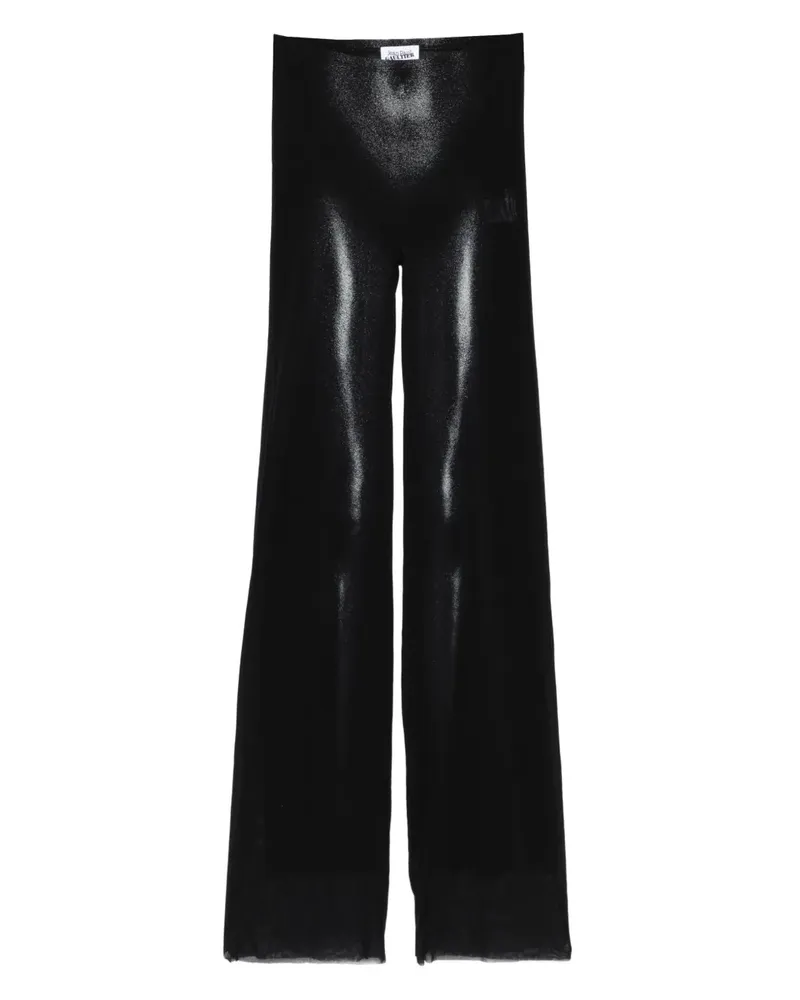 Jean Paul Gaultier Gerade Hose mit Body-Print - Schwarz Schwarz