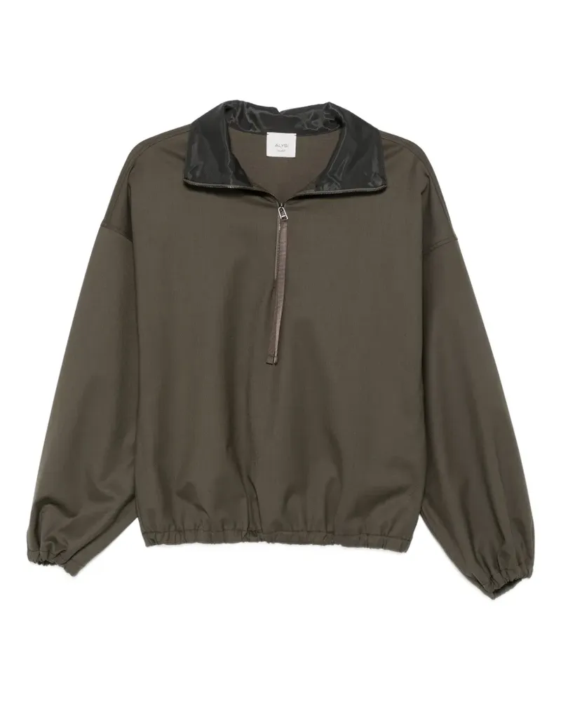 ALYSI half-zip elasticated-hem jacket - Grün Grün