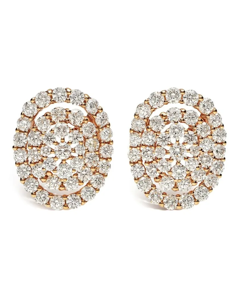 LEO PIZZO 18kt Rotgoldohrringe mit Diamanten - Rosa Rosa