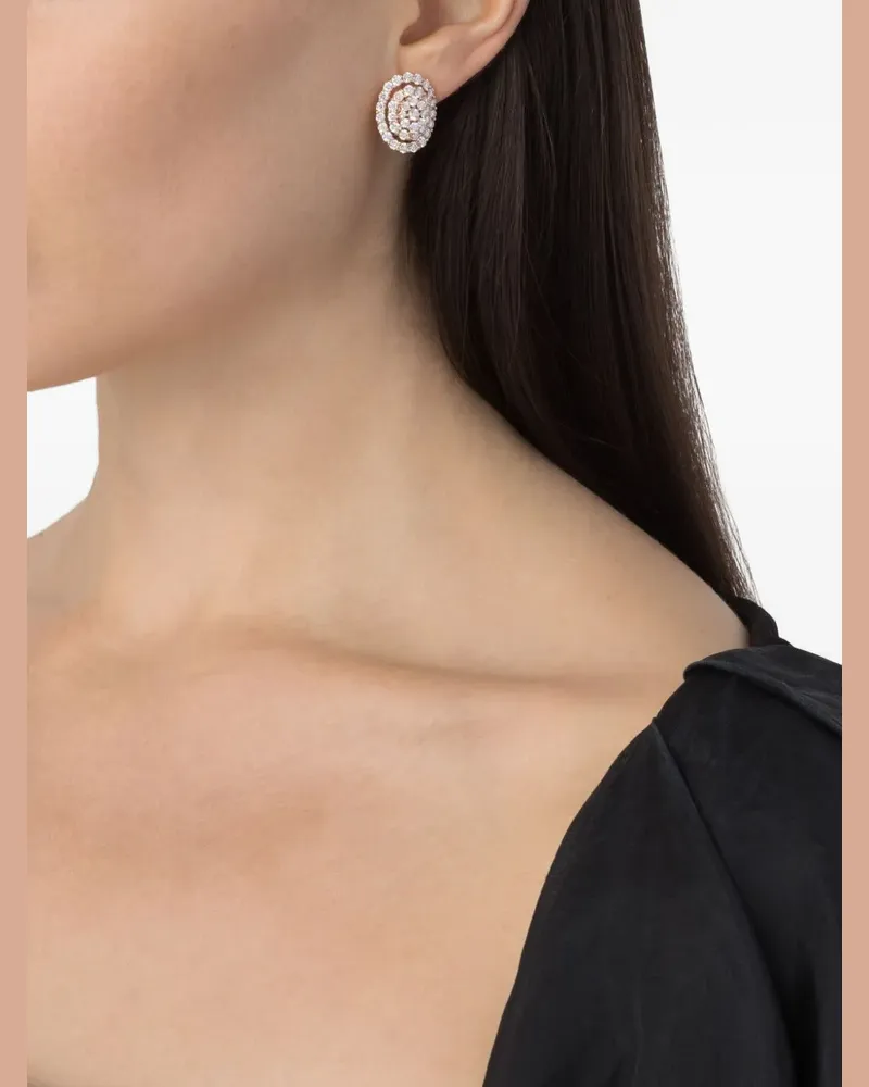 LEO PIZZO 18kt Rotgoldohrringe mit Diamanten - Rosa Rosa