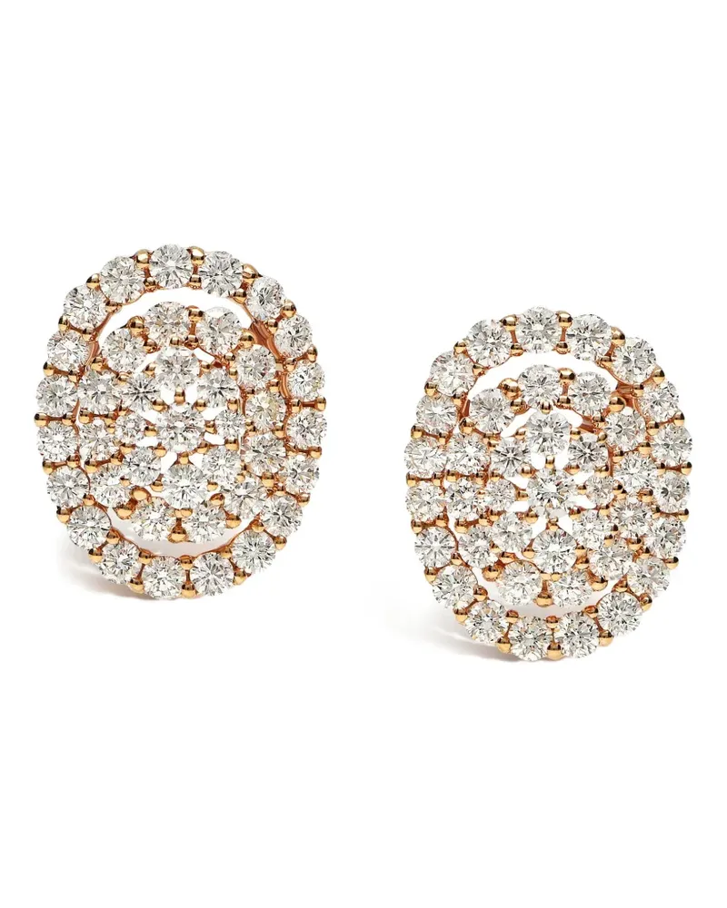 LEO PIZZO 18kt Rotgoldohrringe mit Diamanten - Rosa Rosa