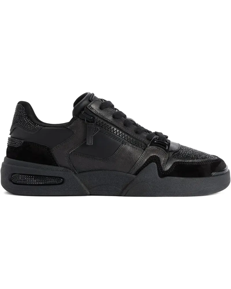 Giuseppe Zanotti Frankie Sneakers mit Kristallen - Schwarz Schwarz