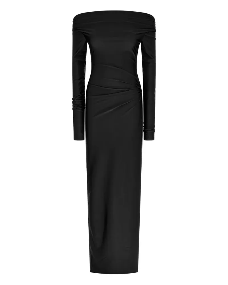 ANDAMANE Schulterfreier Wallis Jumpsuit - Schwarz Schwarz
