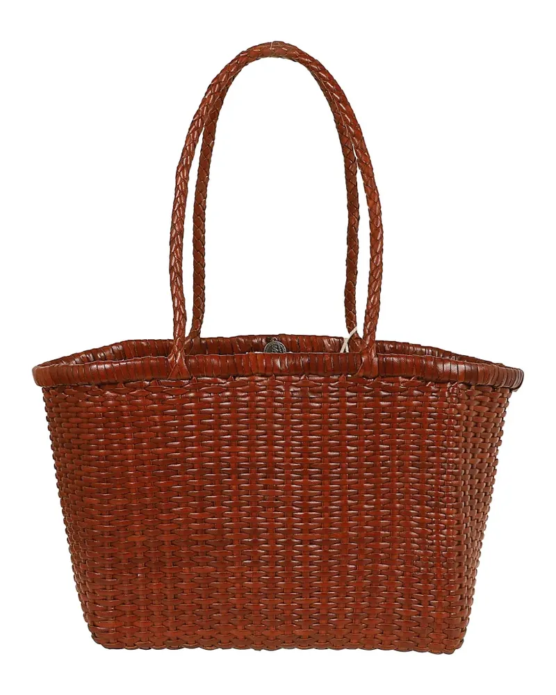 Dragon Diffusion small B Weave leather tote bag - Braun Braun