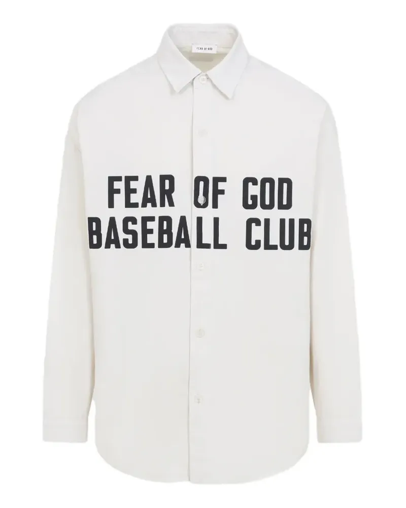 Fear of God logo-print shirt - Nude Nude