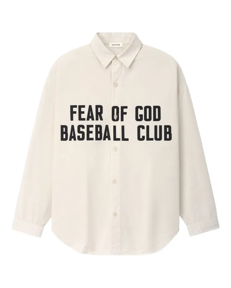 Fear of God Hemd mit Logo-Print - Nude Nude