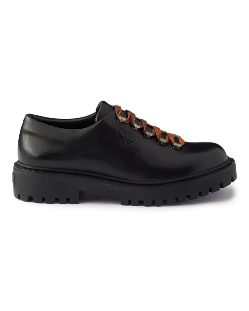 Prada Aged Sneakers - Schwarz Schwarz
