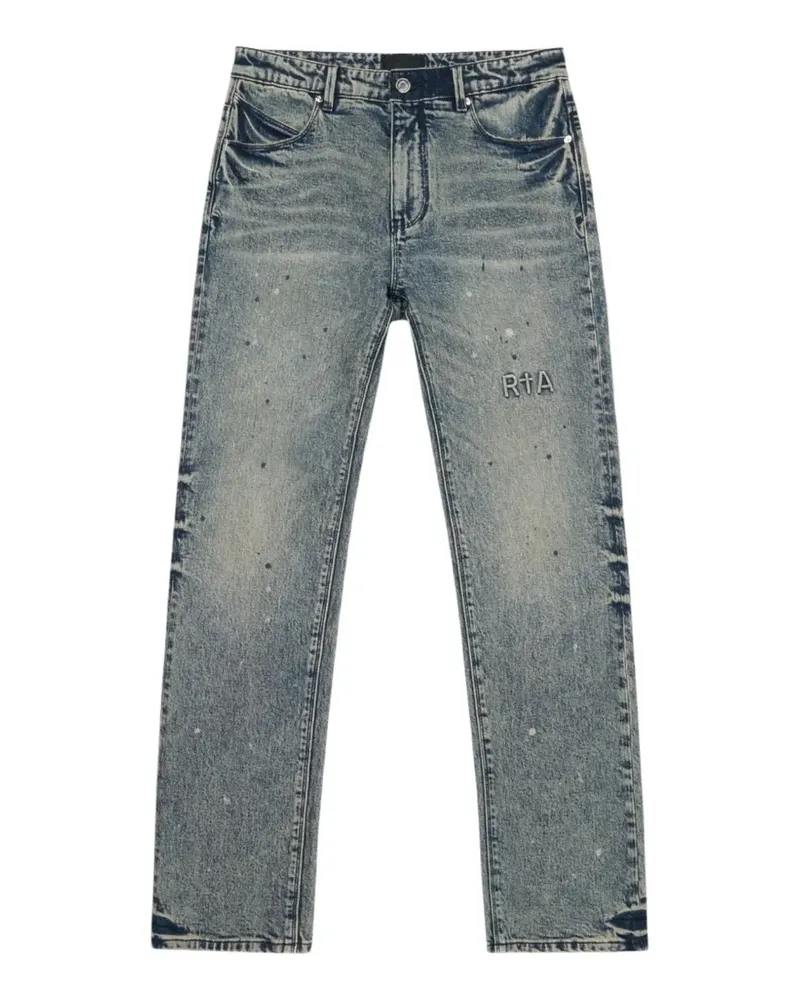 RTA Haru Jeans mit Farbklecksen - Blau Blau