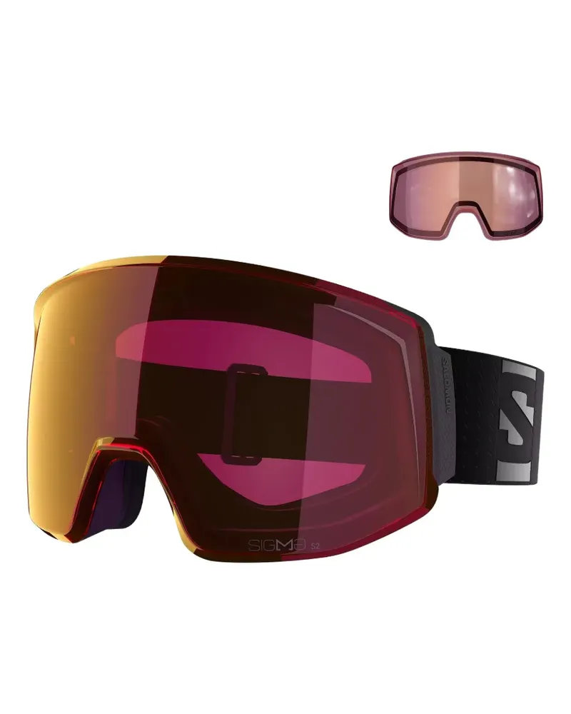 Salomon Skarn Prime Sigma Skibrille mit extra Gläsern - Rot Rot