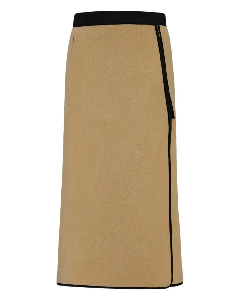 Herno Fleece-Rock mit seitlichem Reißverschluss - Nude Nude