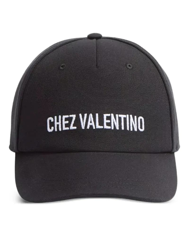 Valentino Garavani Chez Baseballkappe mit Stickerei - Schwarz Schwarz