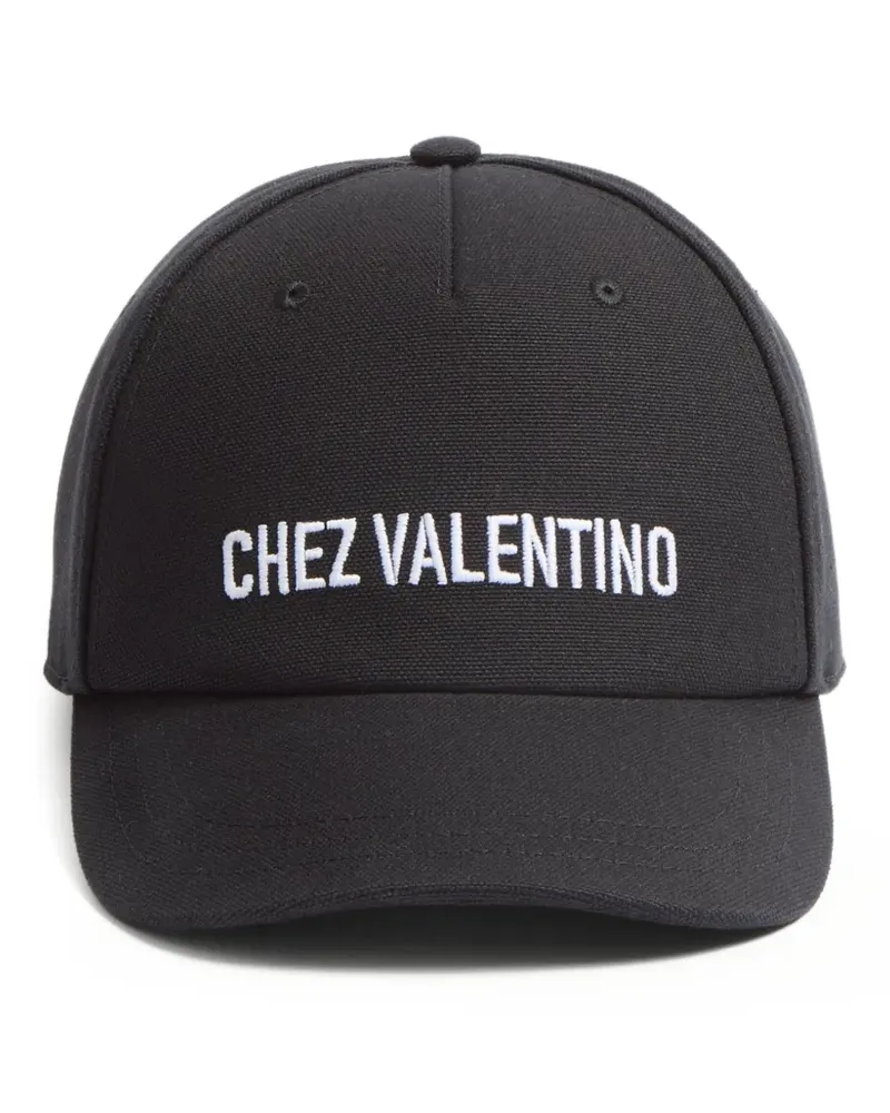 Valentino Garavani Chez Baseballkappe mit Stickerei - Schwarz Schwarz