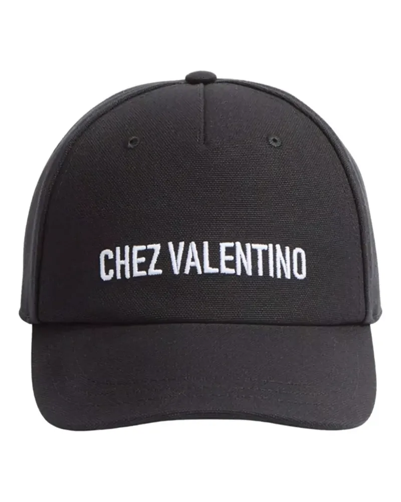 Valentino Garavani Chez Baseballkappe mit Stickerei - Schwarz Schwarz