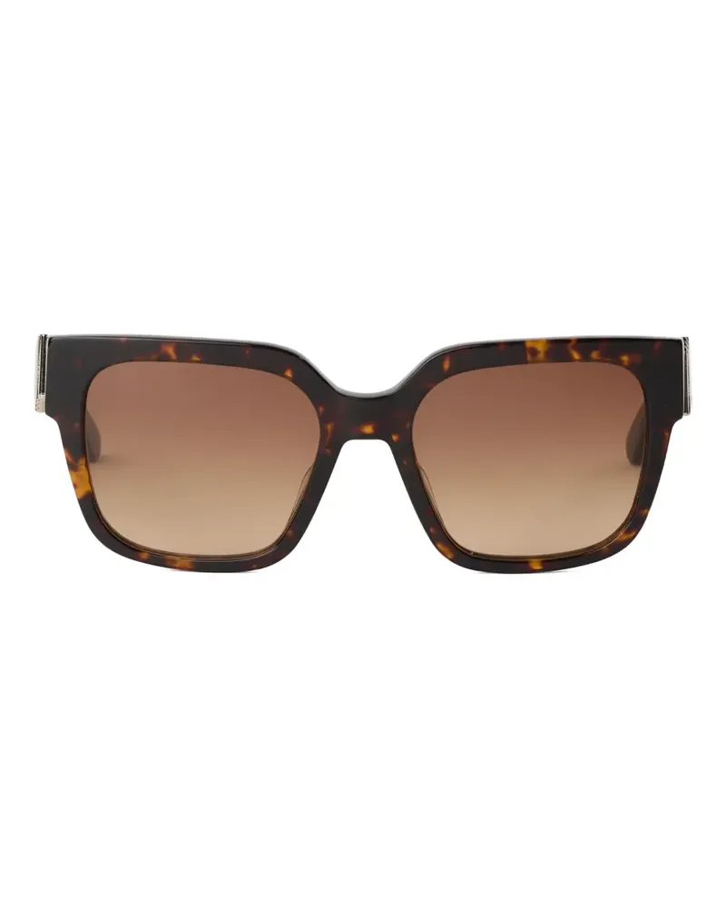 Karl Lagerfeld Monogram square sunglasses - Braun Braun