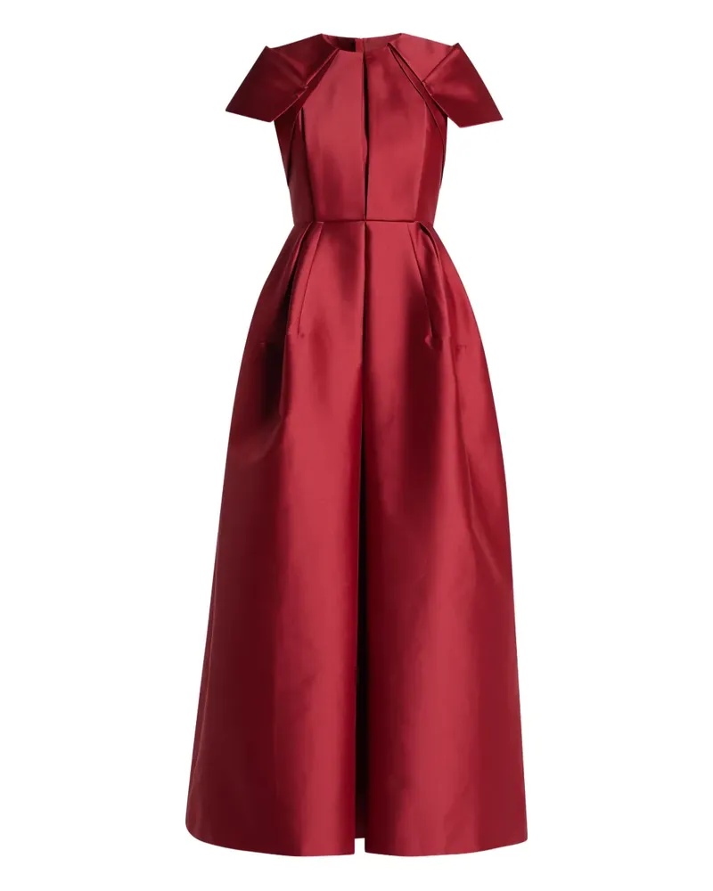 Dice Kayek Maxikleid mit plissierten Schultern - Rot Rot
