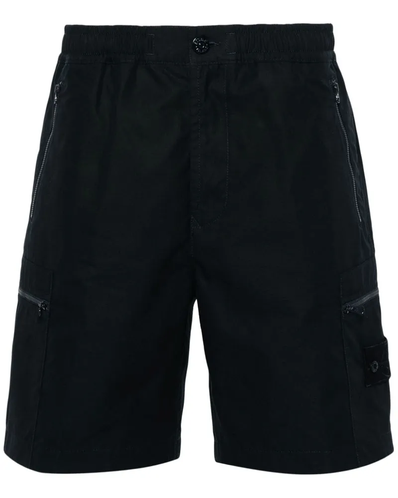 Stone Island Shorts mit Kompass-Motiv - Blau Blau