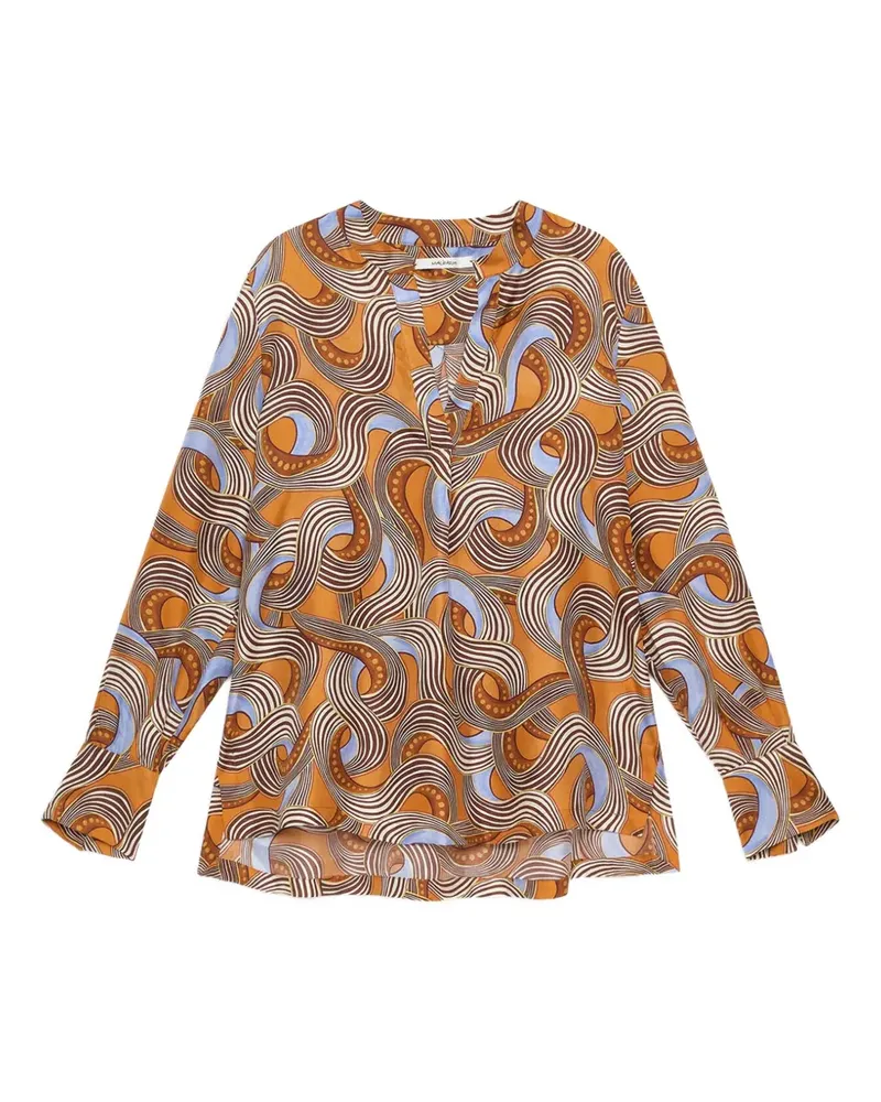 Maliparmi Hemd mit V-Ausschnitt - Orange Orange